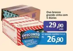 Paulistão Supermercados Ovo branco grande cinta oferta