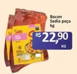 Paulistão Supermercados Bacon Sadia peça oferta