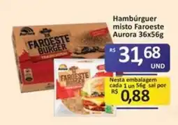 Paulistão Supermercados Hambúrguer misto Faroeste Aurora oferta