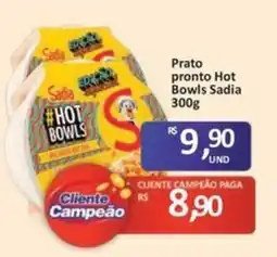 Paulistão Supermercados Prato pronto hot bowls sadia oferta