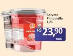 Paulistão Supermercados Sorvete Pimpinella oferta