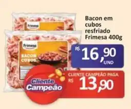 Paulistão Supermercados Bacon em cubos resfriado oferta