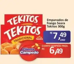 Paulistão Supermercados Empanados de frango seara tekitos oferta