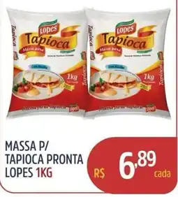Quartetto Supermercados Massa p/ tapioca pronta lopes oferta