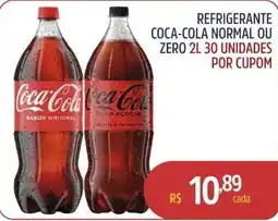 Quartetto Supermercados refrigerante coca-cola normal ou zero oferta