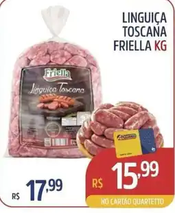 Quartetto Supermercados Linguiça Toscana oferta