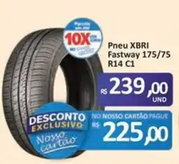 Paulistão Supermercados Pneu xbri fastway 175/75 r14 c1 oferta