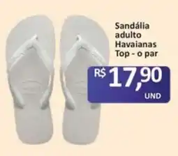 Paulistão Supermercados Sandália adulto Havaianas Top - o par oferta