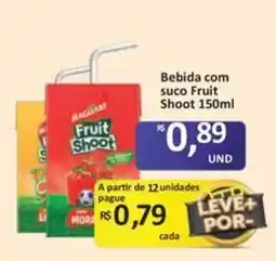 Paulistão Supermercados Bebida com suco fruit shoot oferta