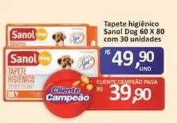 Paulistão Supermercados Tapete higiênico Sanol dog oferta