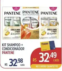 Quartetto Supermercados Kit shampoo + condicionador pantene oferta