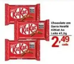X Supermercados Chocolate em Barra Nestlé KitKat Ao Leite oferta