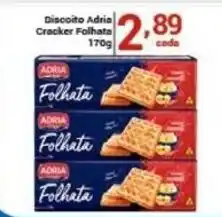 X Supermercados Discoito Adria Cracker Folhata oferta