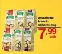 X Supermercados Druschette Maretti Sabores oferta