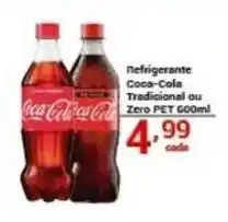 X Supermercados Refrigerante Coca-Cola Tradicional ou Zero PET oferta