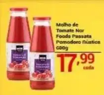 X Supermercados Molho de Tomate Nor Foods Passata Pomodoro Nústica oferta