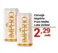 X Supermercados Cerveja Império Puro Malte oferta