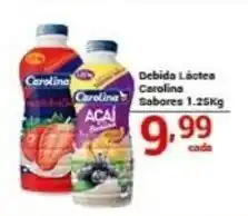 X Supermercados Debida Láctea Carolina Sabores oferta