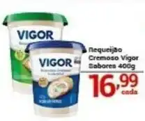 X Supermercados Nequeijo cremoso vigor sabores oferta