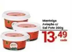 X Supermercados Manteiga Aviação c/ Sal Pote oferta