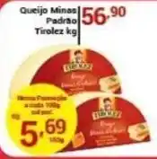 X Supermercados Queijo Minas Padrão Tirolez oferta