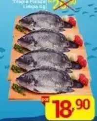 X Supermercados Tilápia fresca limpa kg oferta