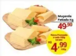 X Supermercados Muçarela Fatiada Kg oferta