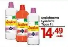 X Supermercados Desinfetante Lysoform Tipos 1 L oferta