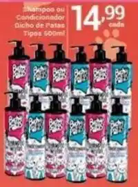 X Supermercados Shampoo ou Condicionador Dicho de Patas Tipos oferta