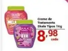 X Supermercados Creme de Tratamento Skala Tipos oferta