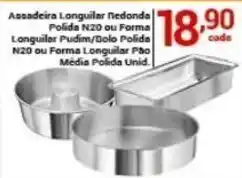 X Supermercados Assadeira Longilíngua Redonda oferta