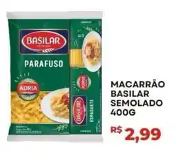 Alvorada Supermercados Macarrão basilar semolado oferta