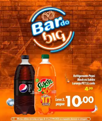 Refrigerante Pepsi Black ou Sukita Laranja