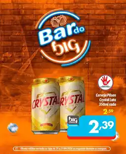 Supermercados Big Compra Cerveja Pilsen Crystal Lata oferta