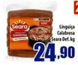 Superbom Supermercados Linguica Calabresa Seara Def. kg oferta