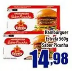 Superbom Supermercados Hambúrguer Estrela sabor picanha oferta