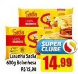 Superbom Supermercados Lasanha Sadia Bolonhesa oferta