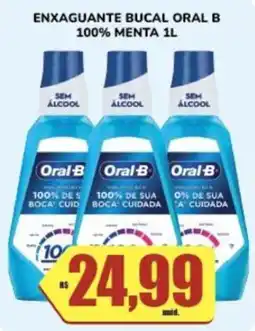 Costa Atacadão Enxaguante bucal oral b 100% menta 1l oferta