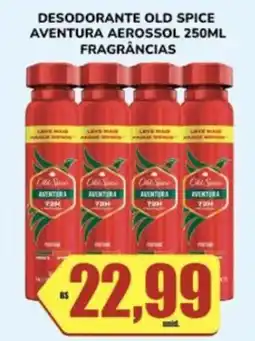 Costa Atacadão Desodorante old spice aventura aerossol oferta