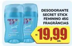 Costa Atacadão Desodorante secret stick feminino fragrâncias oferta