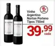 X Supermercados Vinho Argentino Norton Porteno Tipos oferta