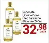 X Supermercados Sabonete Líquido Dove Óleo de Banho Glicerina oferta
