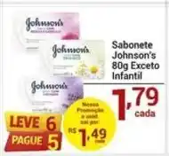 X Supermercados Sabonete johnson's oferta