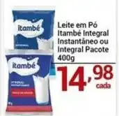 X Supermercados Leite em Pó Itambé Integral Instantâneo ou Integral Pacote oferta