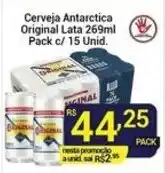 X Supermercados Cerveja Antarctica Original Lata oferta