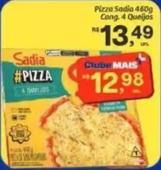 Pizza sadia 4 queijos