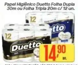 Comper Papel Higiênico Duetto Folha Dupla oferta