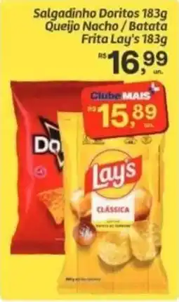 Comper Salgadinho Doritos Queijo Nacho / Batata Frita Lay's oferta