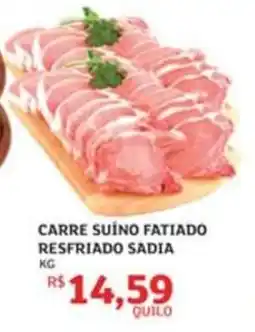 Assaí Atacadista Carre suíno fatiado resfriado sadia oferta
