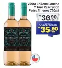 Comper Vinho chileno concha y toro reservado oferta